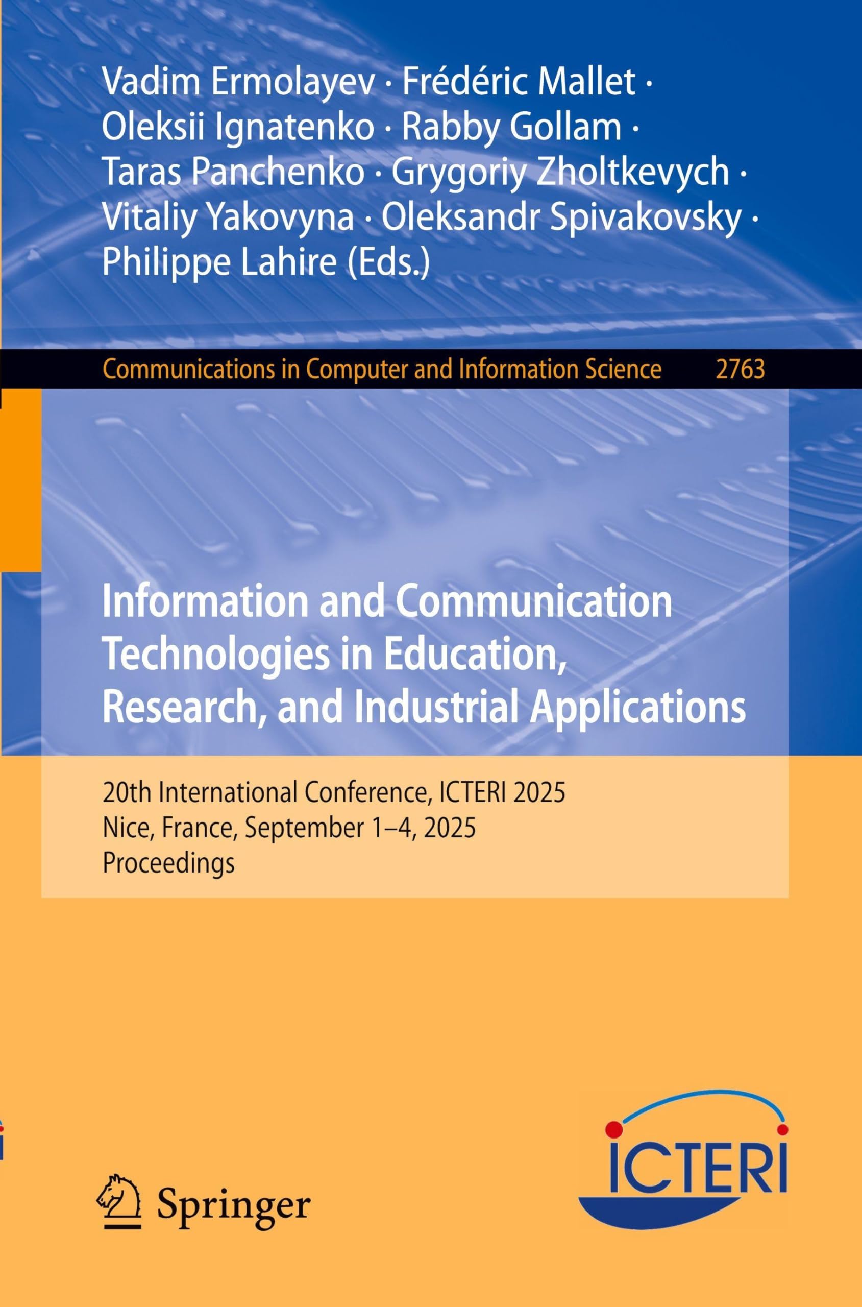 Information and Communication Technologies in Education, Research, and Industrial Applications Computer Science