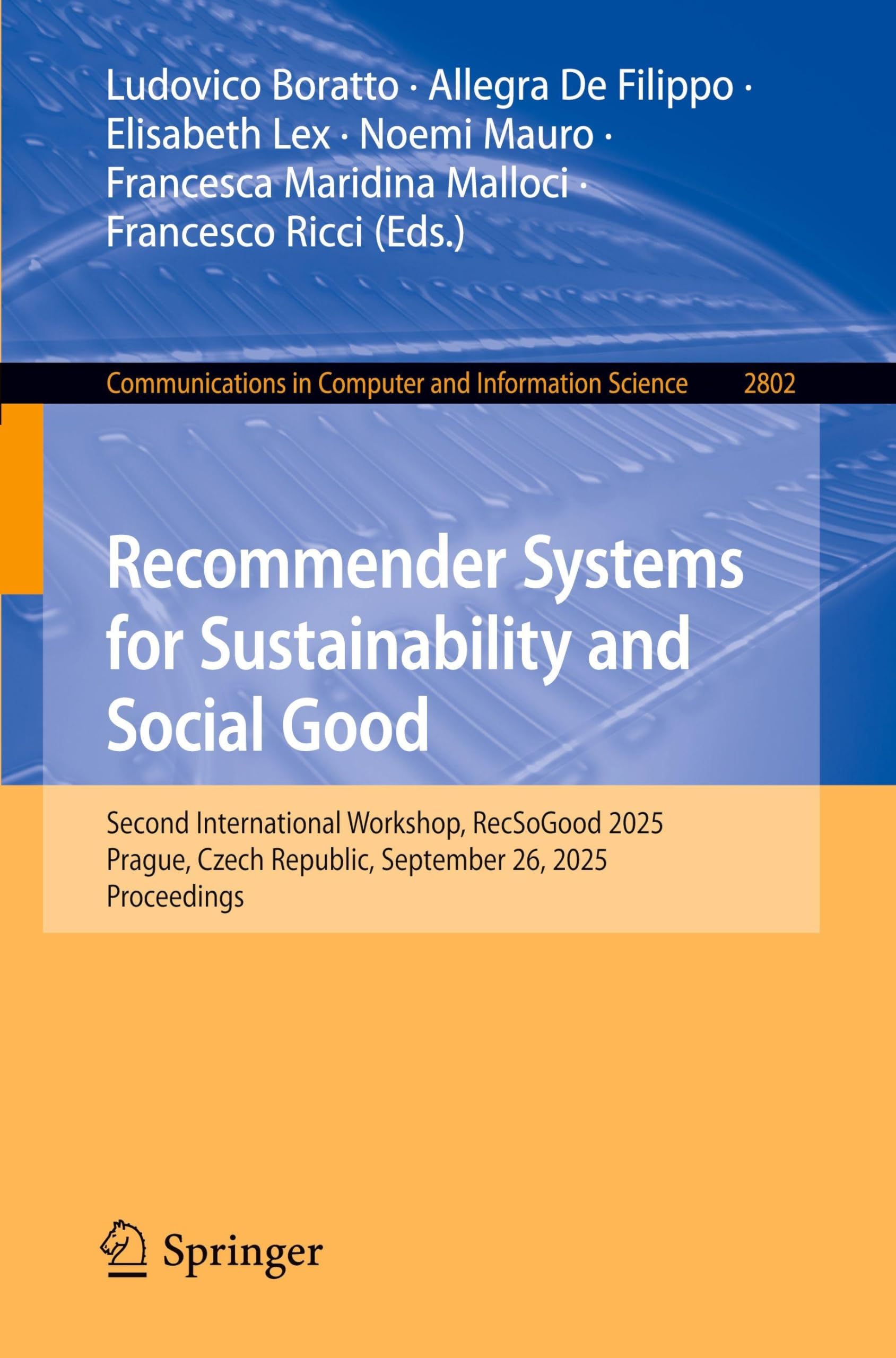 Recommender Systems for Sustainability and Social Good Computer Science