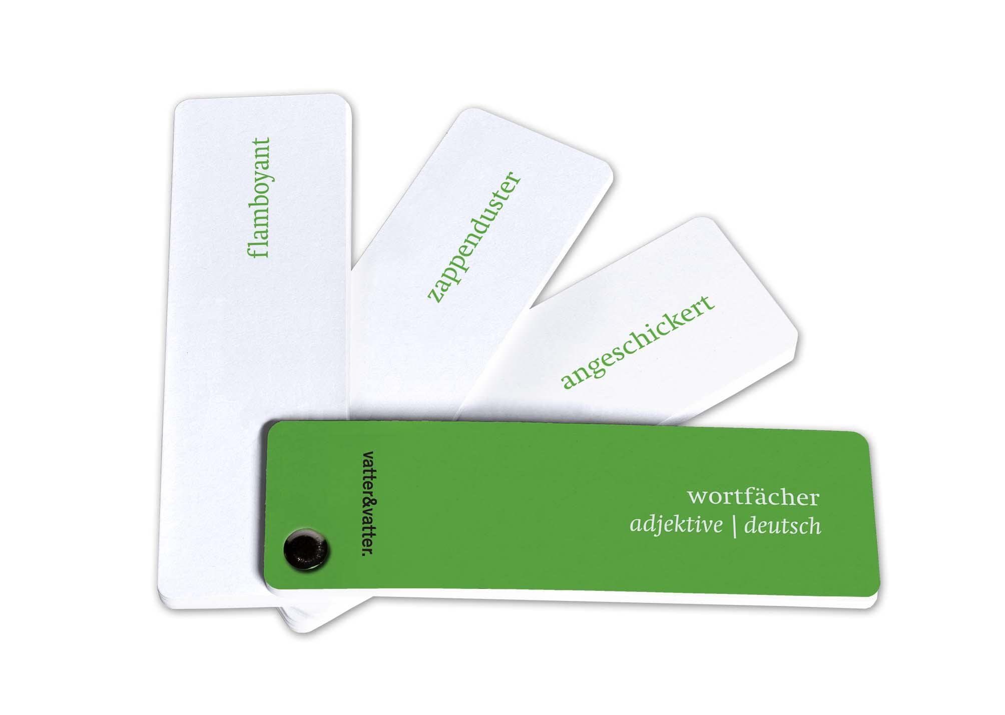 Wortfächer - adjektive deutsch Social Sciences Books