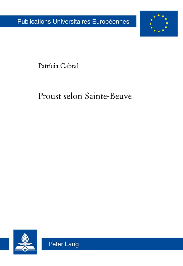 Proust selon Sainte-Beuve book