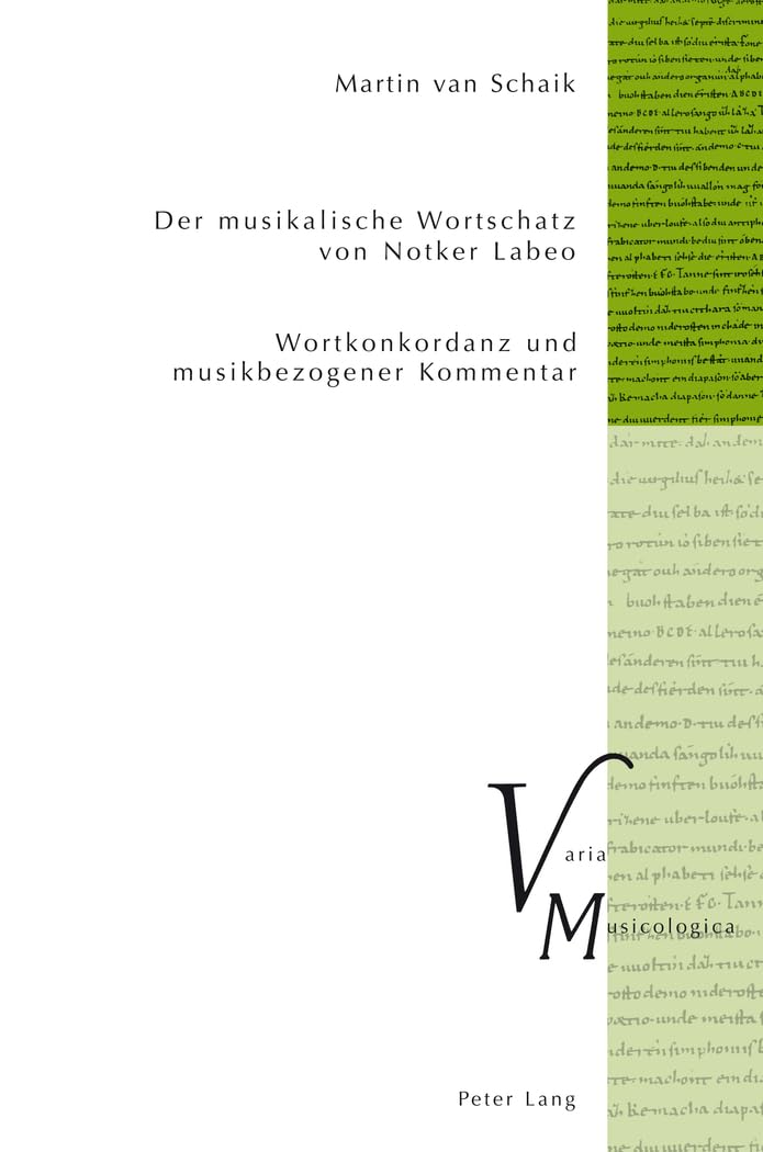 Der musikalische Wortschatz von Notker Labeo: Wortkonkordanz und musikbezogener Kommentar (Varia Musicologica, Band 19) Contemporary literature Books