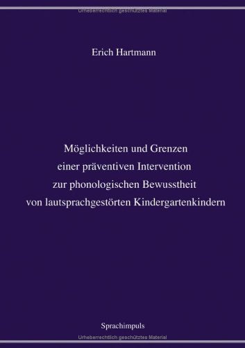 Möglichkeiten und Grenzen einer präventiven Intervention zur phonologischen Bewusstheit von lautspra book