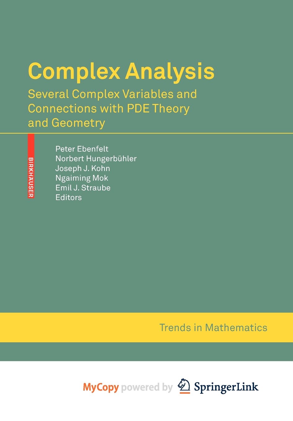 Complex Analysis Mathematics