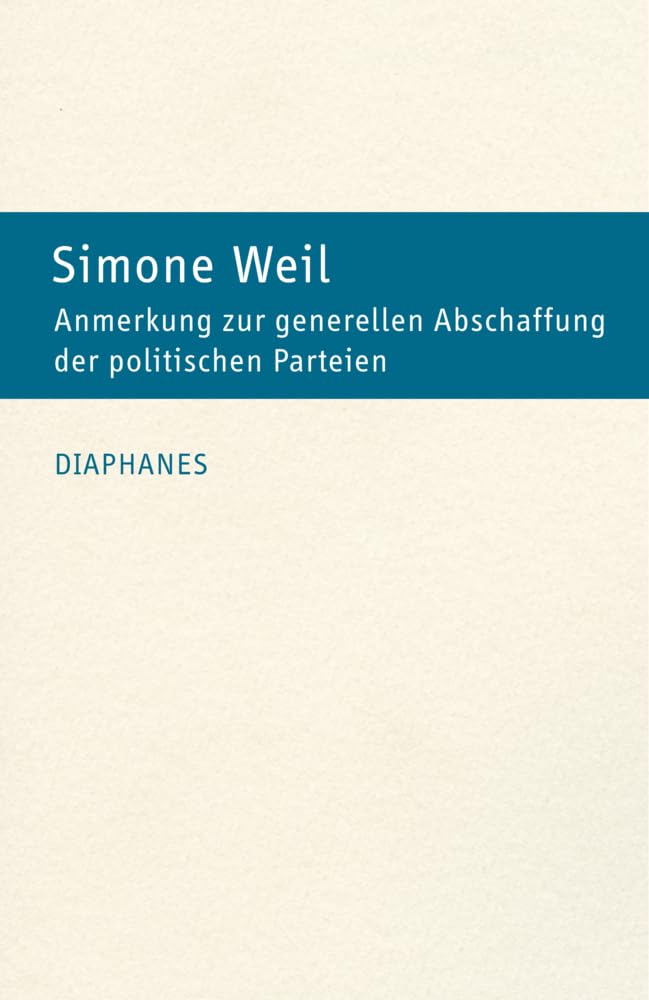 Anmerkung zur generellen Abschaffung der politischen Parteien (hors série) Law