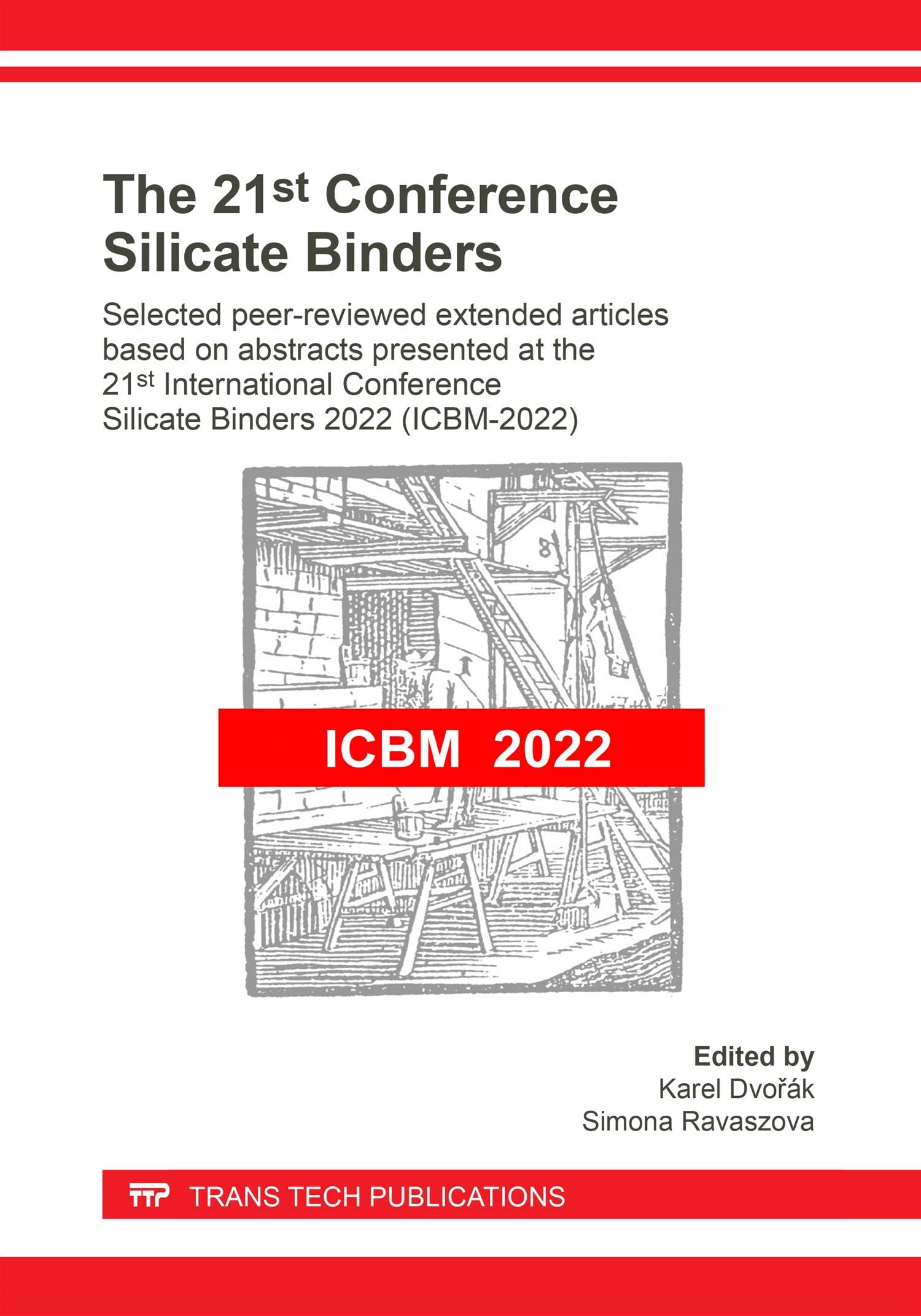 The 21st Conference Silicate Binders (Scientific Books Collection, Volume 103) Business & Technology