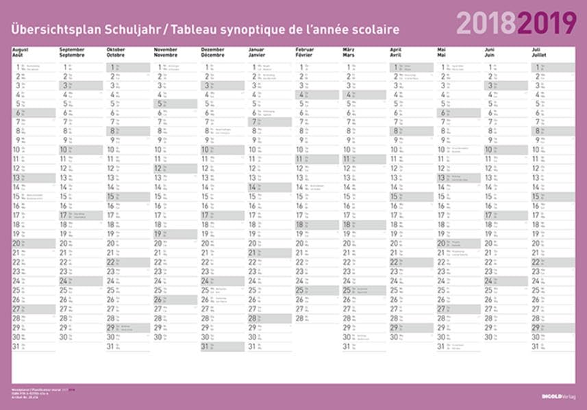 Wandplaner Schuljahr 2018/19 (Tagebuch für Lehrerinnen und Lehrer) Essays & Short Stories
