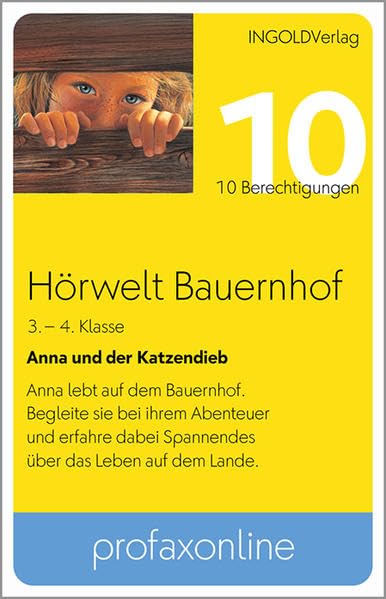Hörwelt Bauernhof - Anna und der Katzendieb - profaxonline: Zugang zu 10 Berechtigungen - für Schulen Learning & Reference