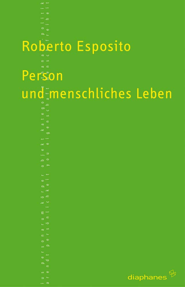 Person und menschliches Leben (TransPositionen) Philosophy