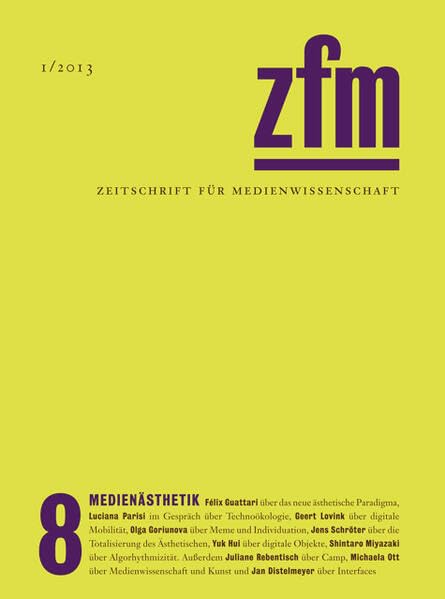 Zeitschrift für Medienwissenschaft 8 Media & Communication