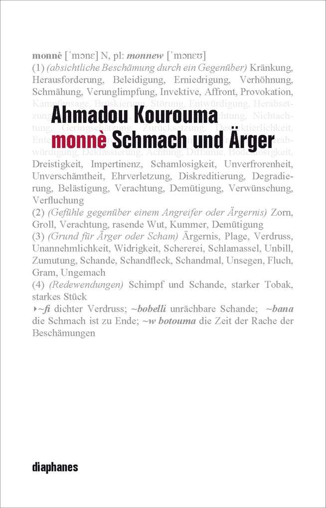Monnè: Schmach und Ärger: Roman (Literatur) Contemporary literature