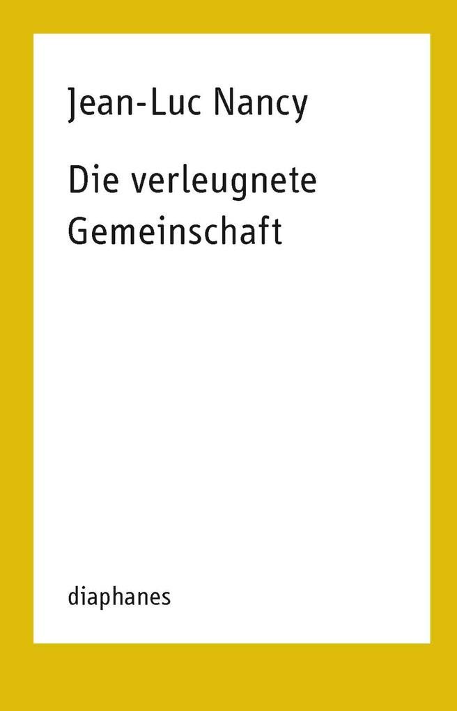 Product Image: Die verleugnete Gemeinschaft