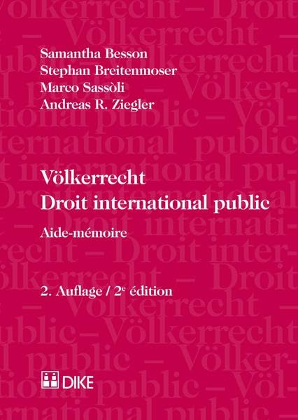 Völkerrecht - Droit international public: Aide-mémoire Law