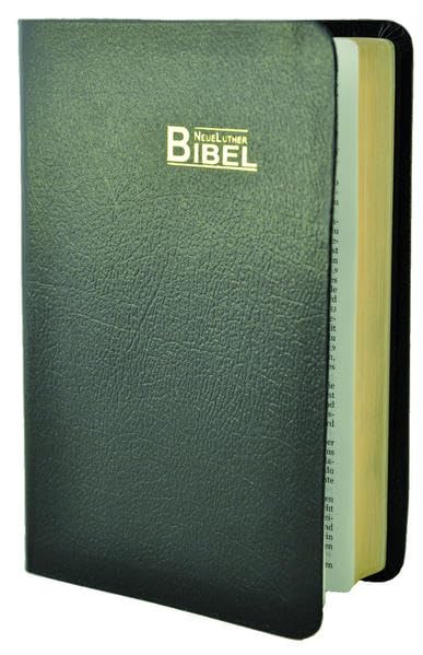 NeueLuther Bibel: Luther 2009 - Lederfaserstoff schwarz - Goldschnitt Religion & Esotericism