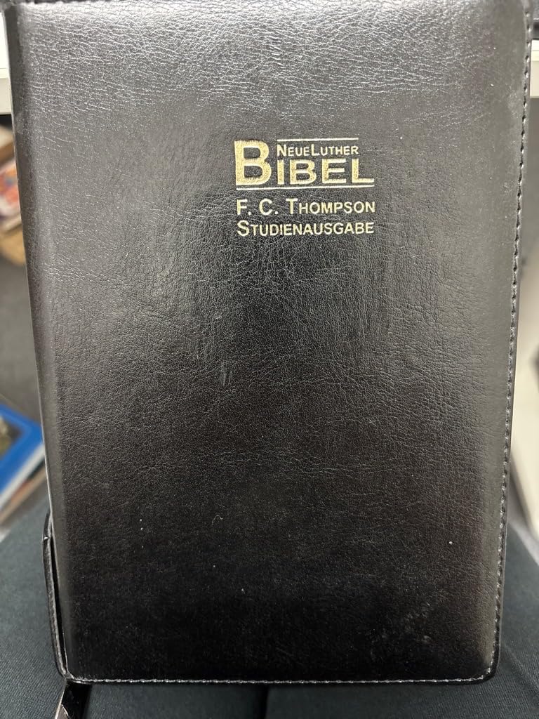 F.C. Thompson Studienbibel: NeueLuther Bibel - Luther 2009 - Kunstleder PU schwarz - Griffregister, Reißverschluss, Red-Letter-Ausgabe: Worte Jesu in Rot. Konkordanz mit 26000 Einträgen Religion & Esotericism