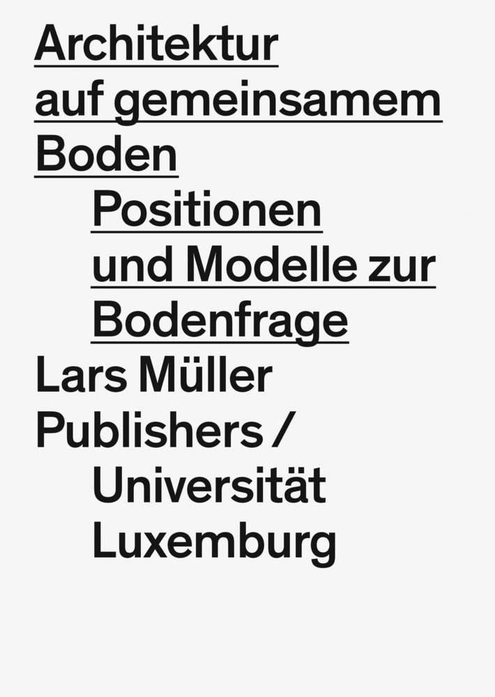 Architektur auf gemeinsamem Boden Architecture