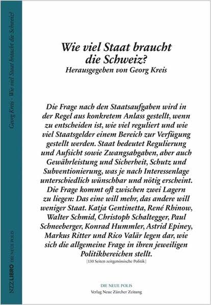 Wie viel Staat braucht die Schweiz? Social Sciences