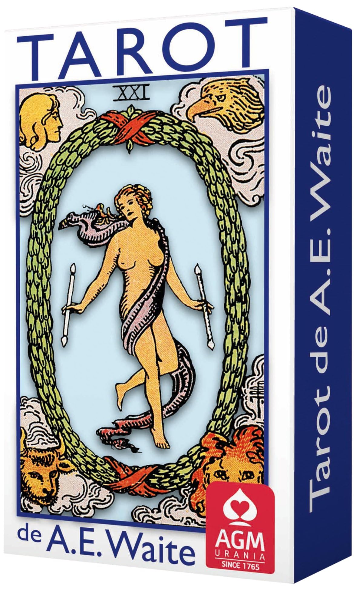 Tarot de A.E. Waite Pocket Blue Edition Portuguese Religion & Esotericism