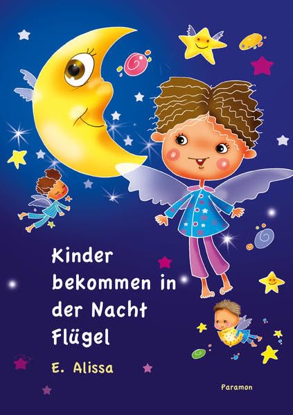 Kinder bekommen in der Nacht Flügel Children's books