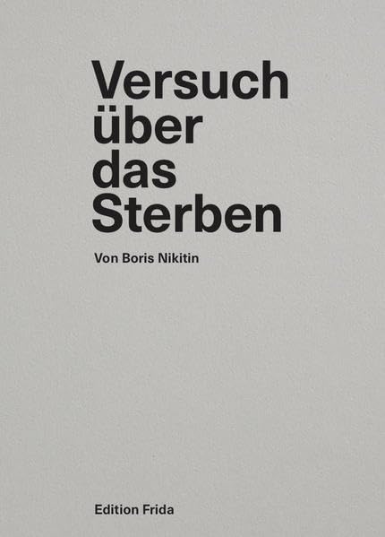 Versuch über das Sterben Contemporary literature Books