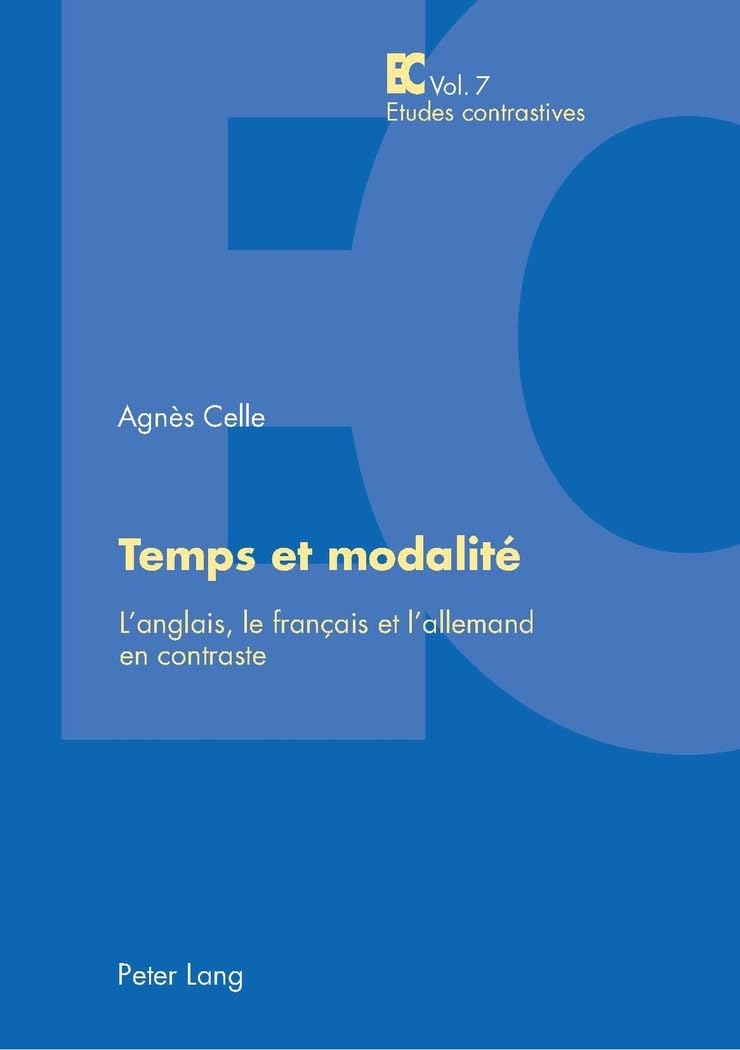 Temps et modalité: L'anglais, le français et l'allemand en contraste book
