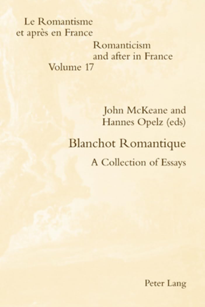 Blanchot Romantique: A Collection of Essays book