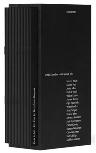 Dear to Me Peter Zumthor im Gespräch Architecture