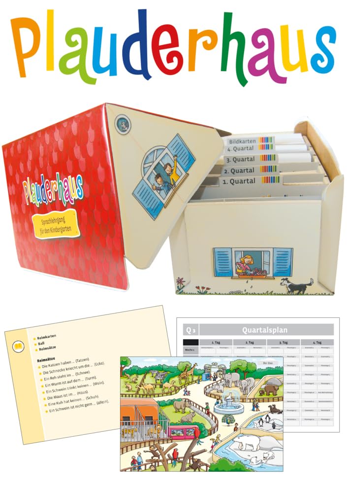 Plauderhaus: Sprachlehrgang für den Kindergarten (Lernhauskarteien Deutsch) Learning & Reference