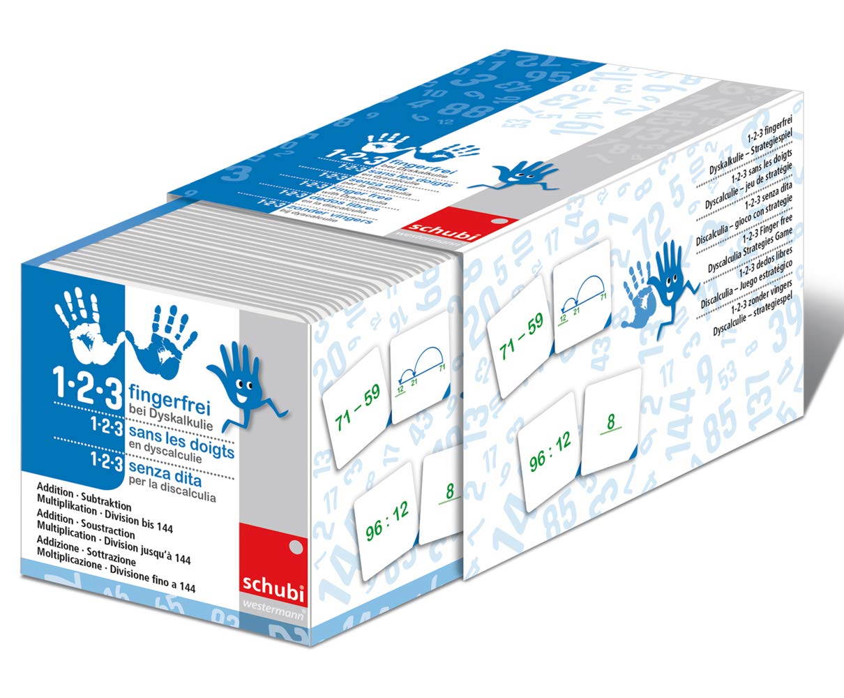 1-2-3 fingerfrei bei Dyskalkulie 5: Addition, Subtraktion, Multiplikation / Division bis 144 Study Guides