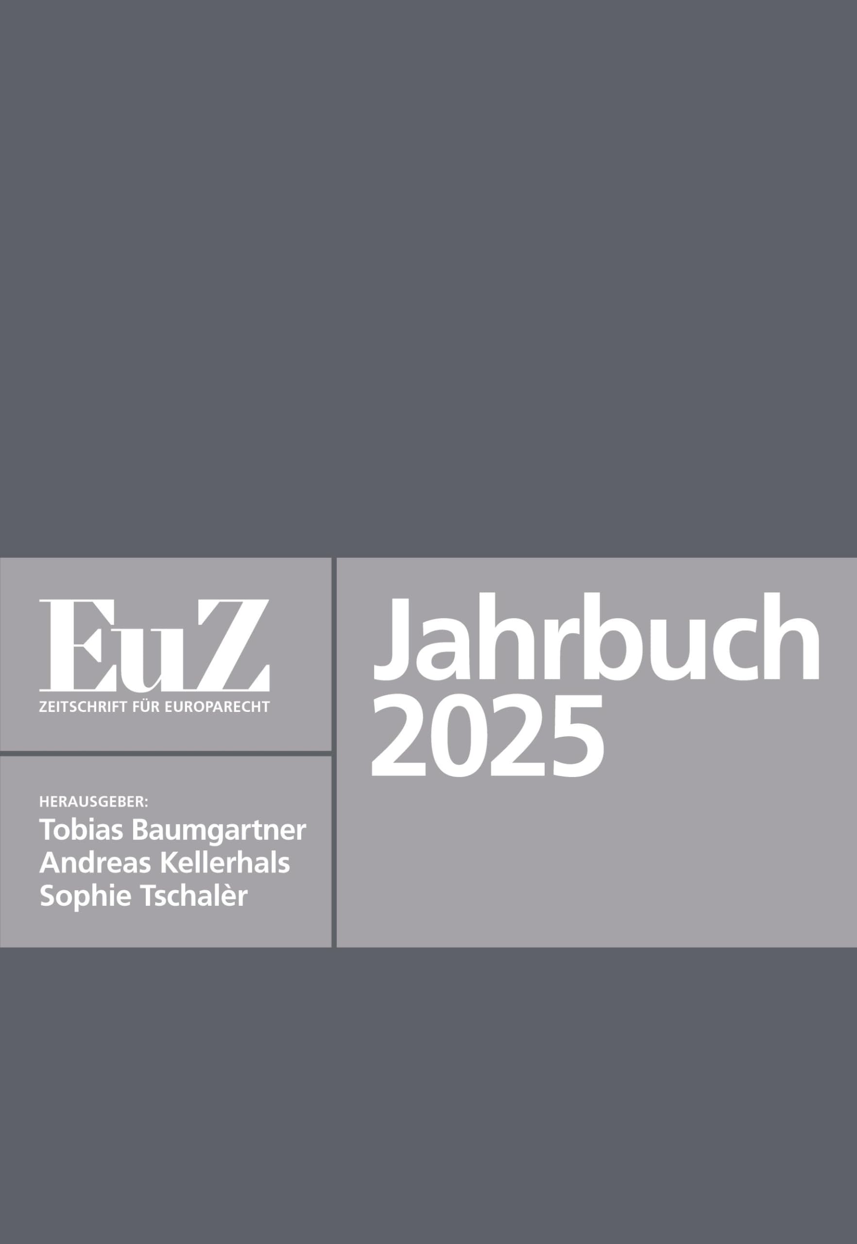 EuZ - Zeitschrift für Europarecht - Jahrbuch 2025 Law