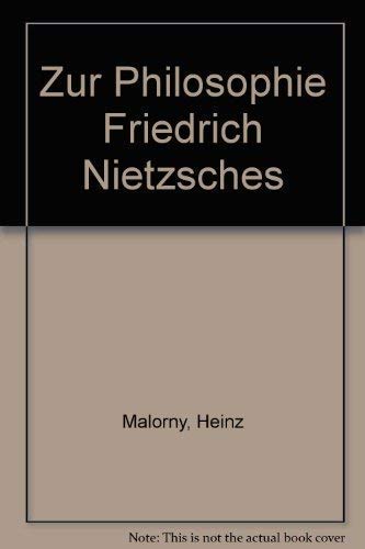 Zur Philosophie Friedrich Nietzsches Books