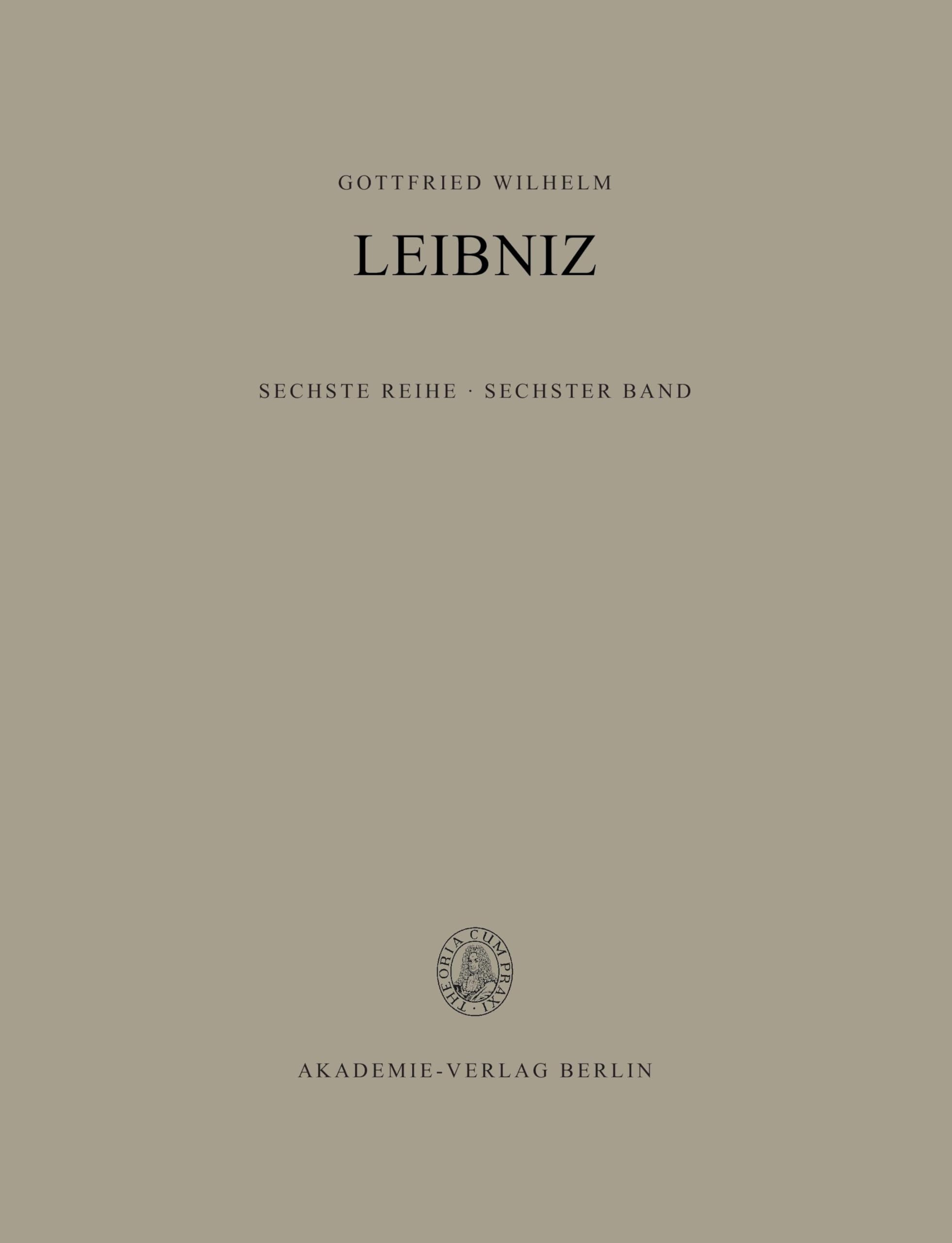 Band 6: Nouveaux Essais (Sämtliche Schriften und Briefe, Band 6) Philosophy