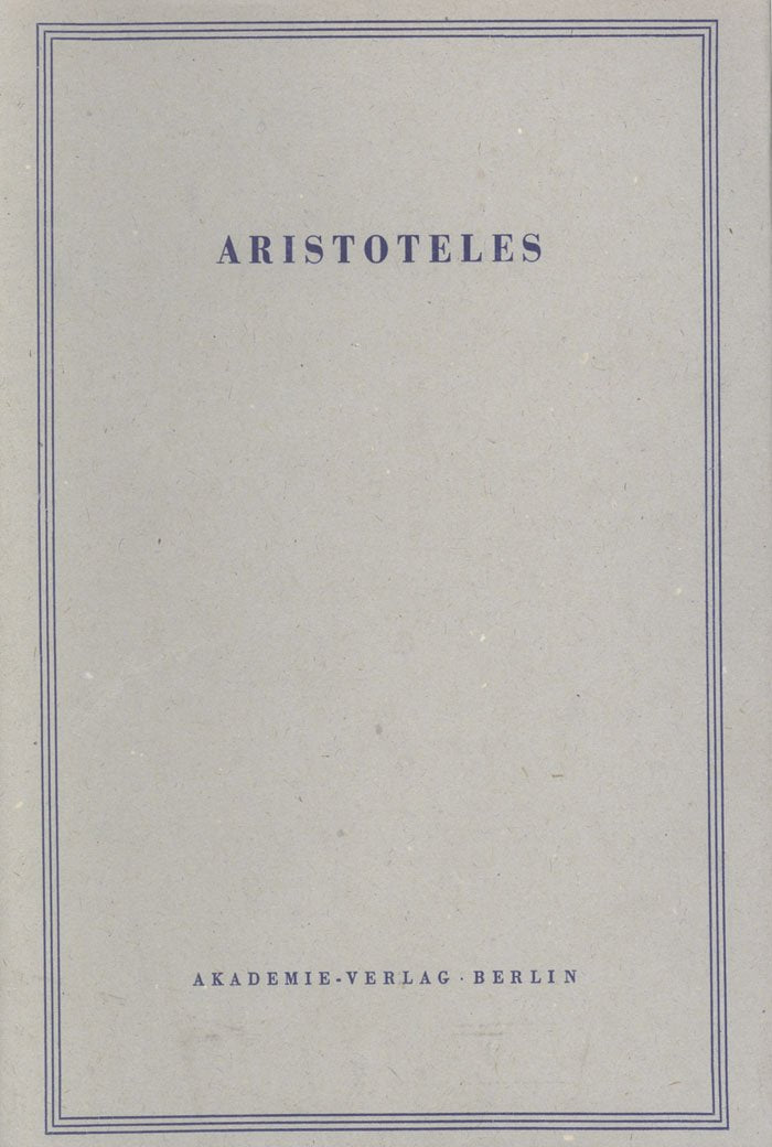 Magna Moralia (Aristoteles Werke) Philosophy