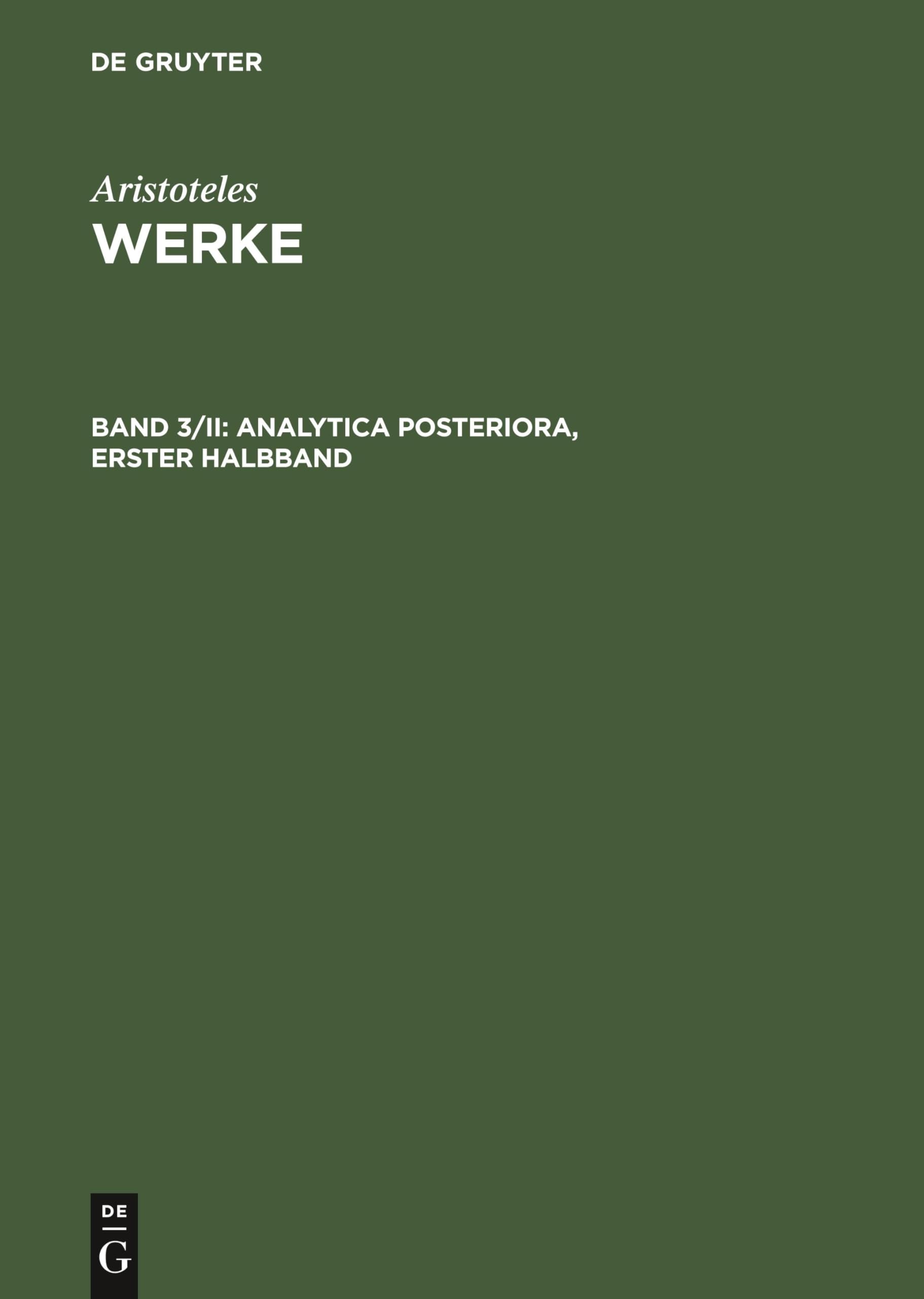 Product Image: Analytica posteriora