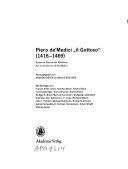 Piero de' Medici 'il Gottoso' 1416-1469: Kunst im Dienste der Mediceer. Z. Tl. in engl. Sprache (ARTEfact S.) Memories