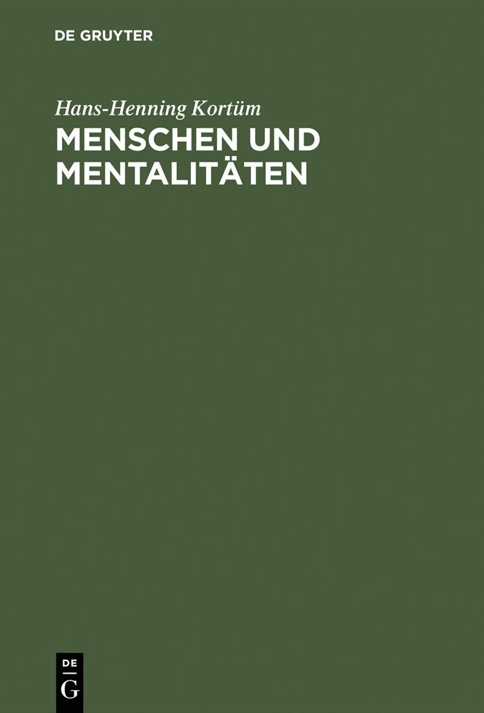 Menschen und Mentalitäten Books