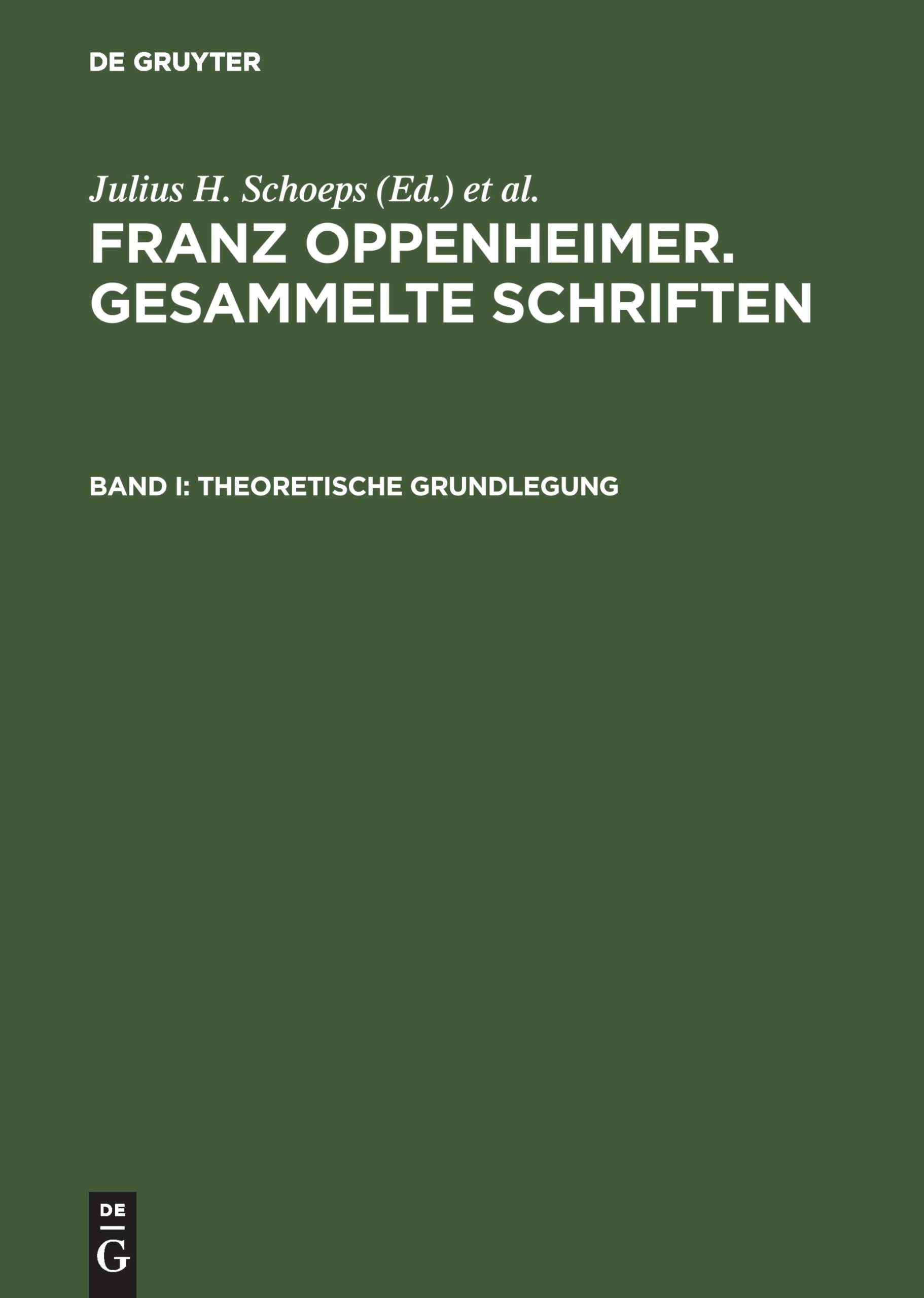 Theoretische Grundlegung Philosophy