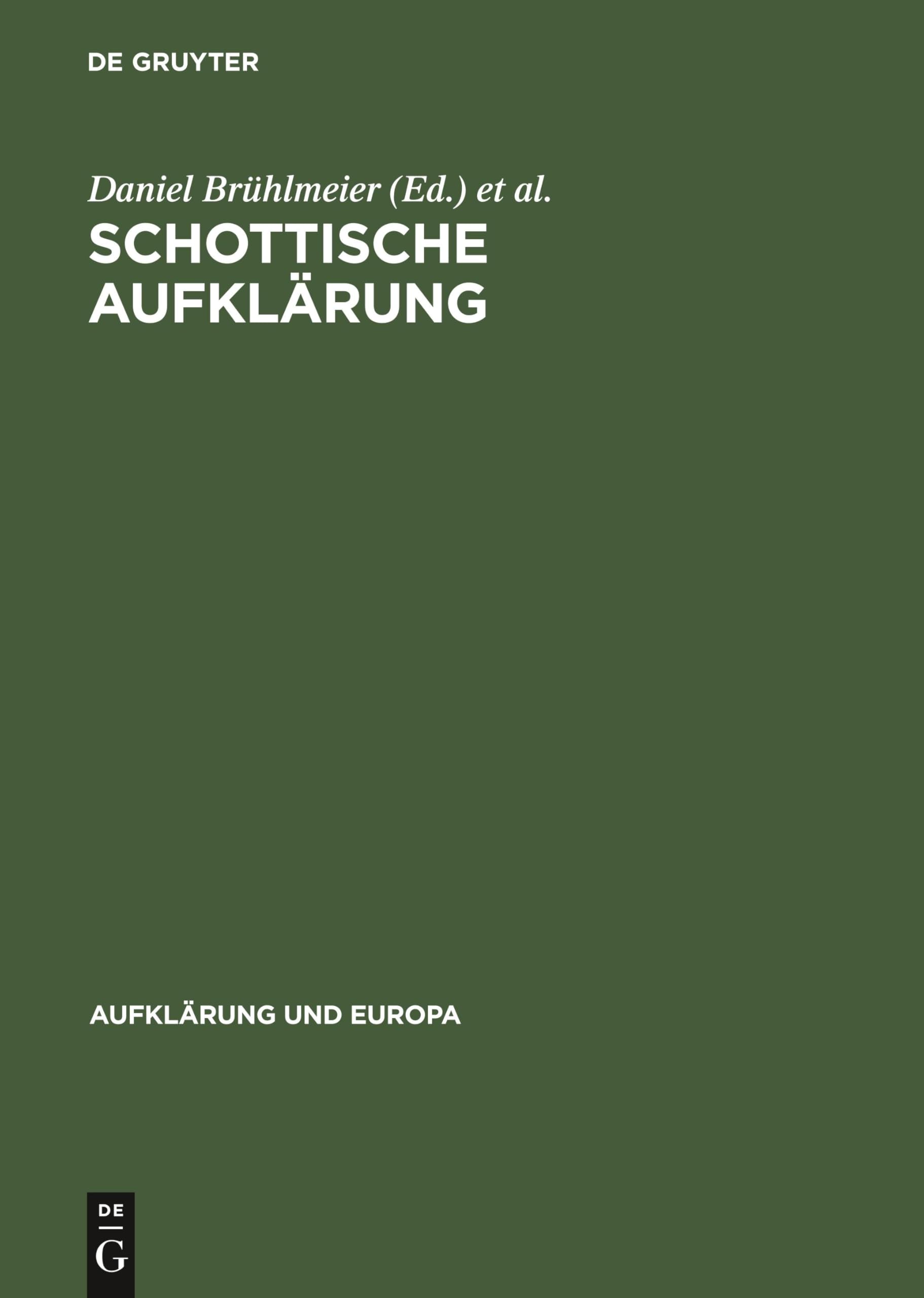 Schottische Aufklärung: “A hotbed of genius” (Aufklärung und Europa) Philosophy
