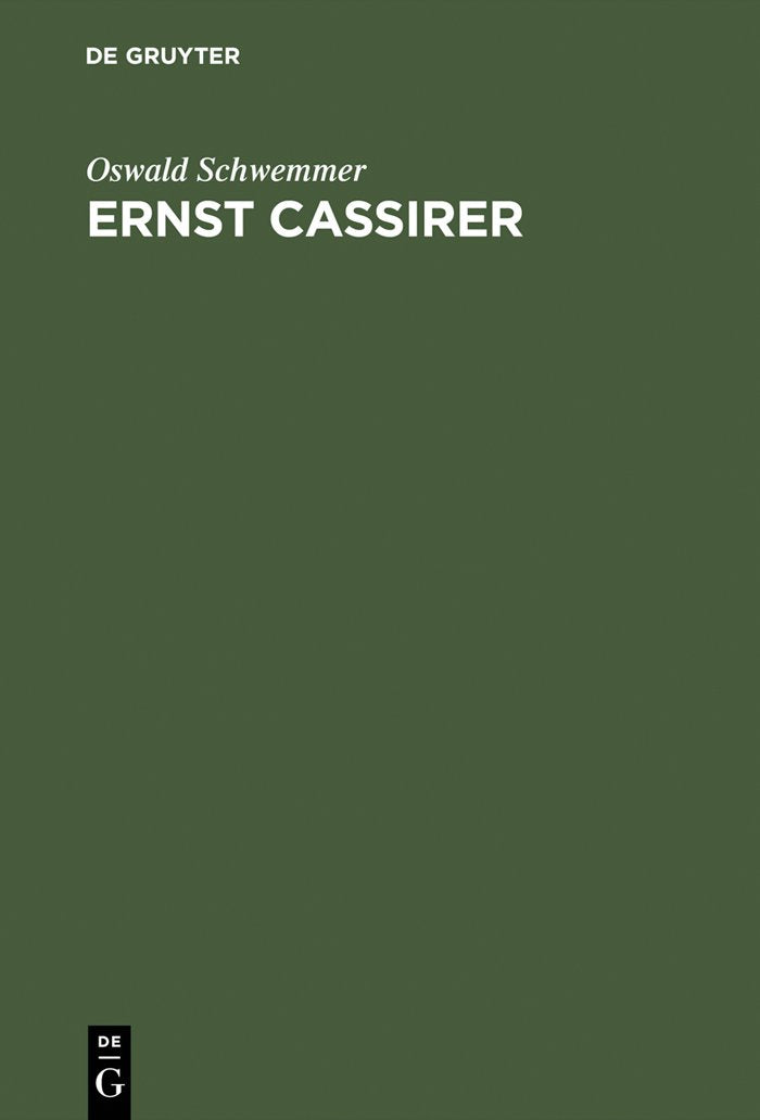 Ernst Cassirer Philosophy Books