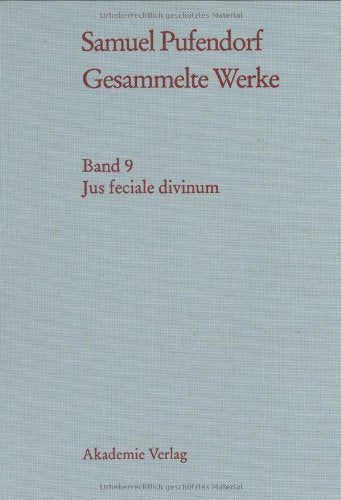 Jus feciale divinum (Gesammelte Werke) Law