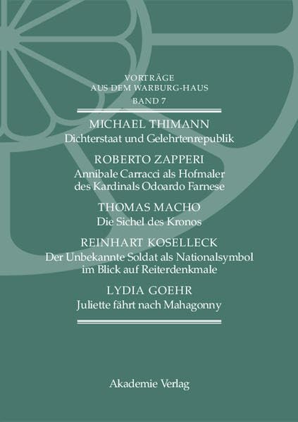 Vorträge aus dem Warburg-Haus. Band 7 Contemporary literature