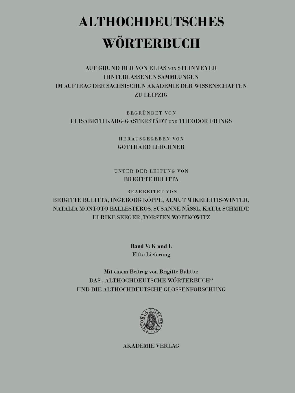 Band V: K-L, 11. Lieferung (fir-leiten bis lib) Social Sciences
