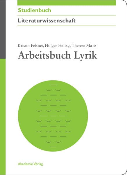 Arbeitsbuch Lyrik (Akademie Studienbücher - Literaturwissenschaft) Contemporary literature