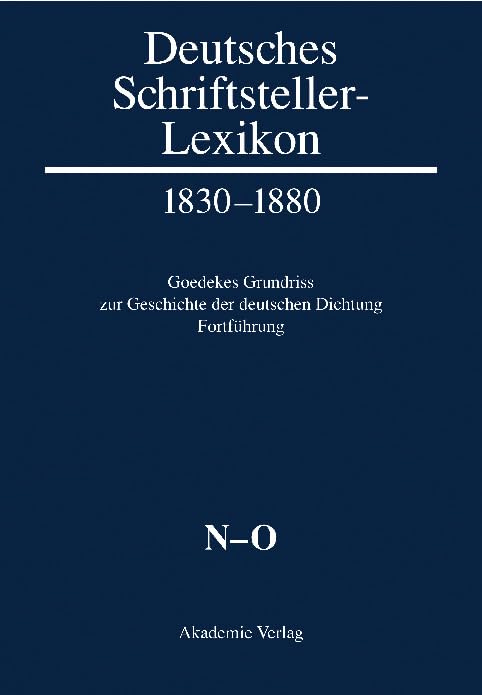 N-O (Deutsches Schriftsteller-Lexikon 1830–1880) Contemporary literature
