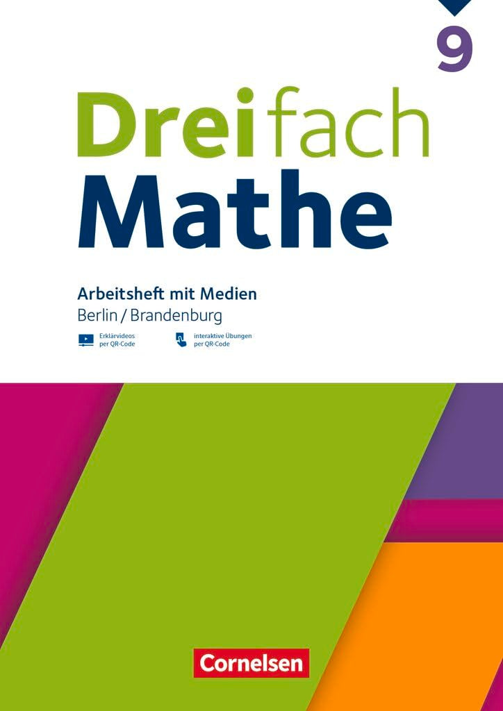 Dreifach Mathe 9. Schuljahr - Berlin und Brandenburg - Arbeitsheft mit Medien und Lösungen Study Guides
