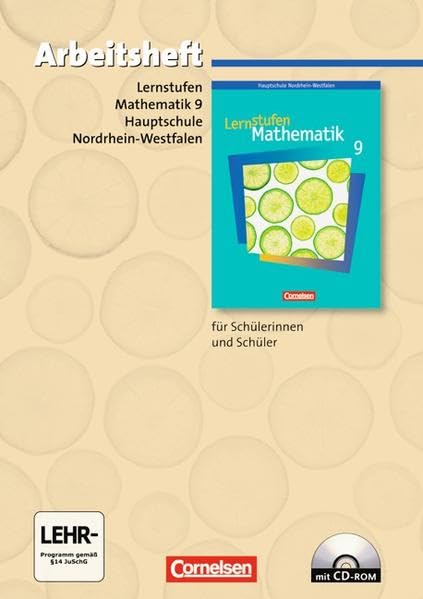 Lernstufen Mathematik - Hauptschule Nordrhein-Westfalen / 9. Schuljahr - Arbeitsheft mit eingelegten Lösungen und CD-ROM Study Guides