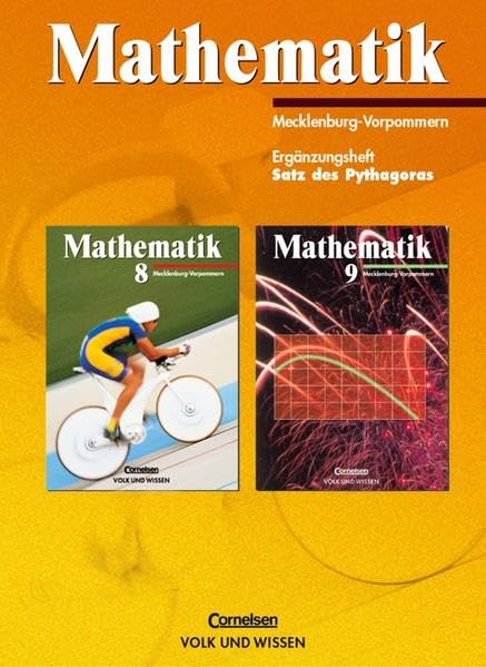 Mathematik Sekundarstufe I - Ausgabe Volk und Wissen - Regionale Schule Mecklenburg-Vorpommern: 8. Schuljahr - Pythagoras: Ergänzungsheft Study Guides