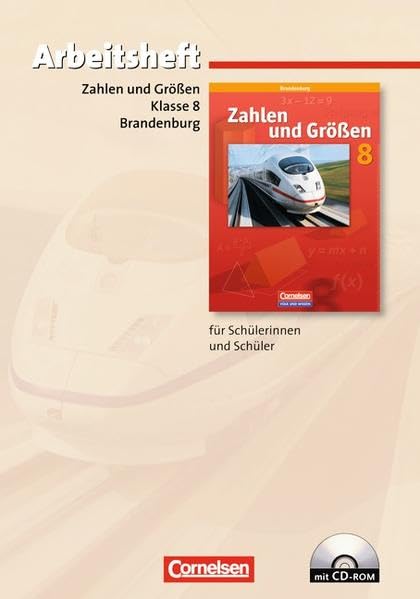 Zahlen und Größen 8. Schuljahr. Arbeitsbuch. Sekundarstufe I. Brandenburg book