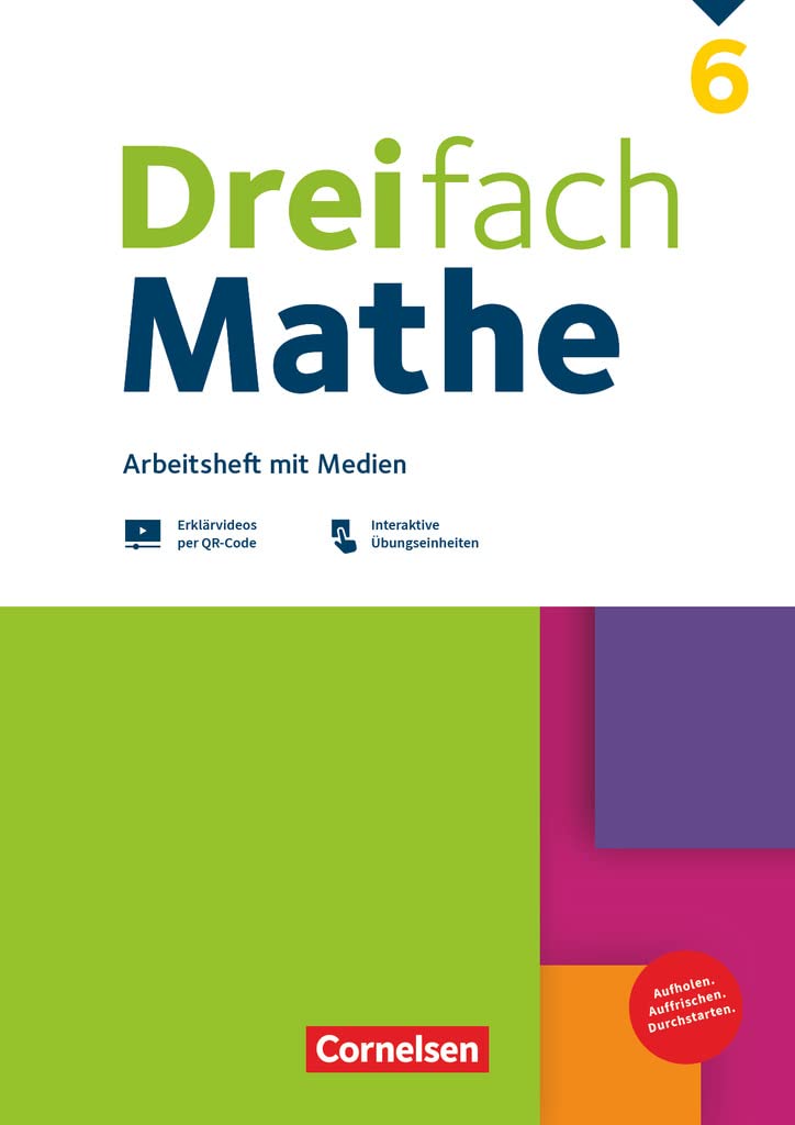 Dreifach Mathe 6. Schuljahr - Zu allen Ausgaben - Arbeitsheft mit Medien und Lösungen Study Guides