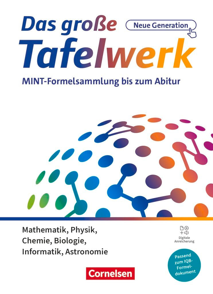 Das große Tafelwerk - neue Generation - MINT-Formelsammlung bis zum Abitur - Alle Bundesländer außer Bayern - Schulbuch mit digitalen Medien Study Guides