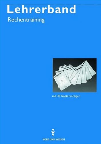Lernhilfe Rechentraining: Lehrerband Books